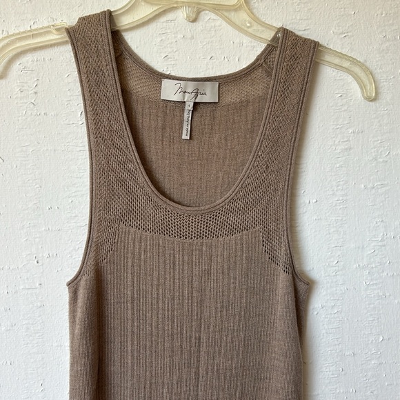 VINTAGE MAX AZRIA 100% KNIT MERINO WOOL SLIP MIDI DRESS - NEVER WORN - Picture 4 of 8